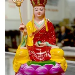 Tôn Tượng Địa Tạng Vương Bồ Tát cao 17 cm màu vẽ 841739