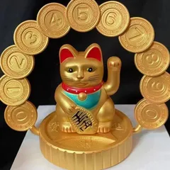 Mèo chiêu tài phong thủy sử dụng bằng năng lượng mặt trời, có thể dán số điện thoại 841756