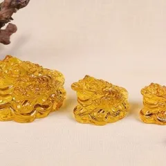 Cóc Ngậm Tiền Vàng 3 chân con Thiềm Thừ bằng Thủy Tinh Pha Lê , giúp tăng cường tài lộc , bình an , hạnh phúc 841786