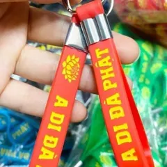 Móc Khóa dây A Di Đà Phật nhiều màu cực đẹp