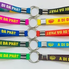 Móc Khóa dây A Di Đà Phật nhiều màu cực đẹp