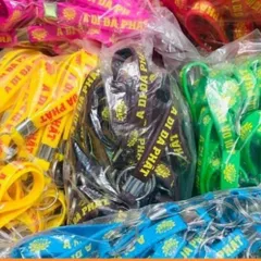 Móc Khóa dây A Di Đà Phật nhiều màu cực đẹp