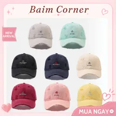 BaimCorner/Mũ lưỡi trai thêu Be Yourself đa màu sắc, chất liệu kaki cotton đội êm, form ôm đầu thoải mái