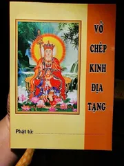 Vở chép kinh Địa Tạng (Vở trắng)