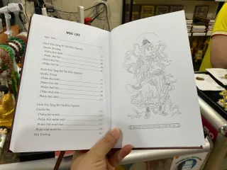 Vở chép kinh Địa Tạng in mờ bìa cứng