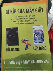SỔ TAY BÍ KÍP SỮA MÁY GIẶT