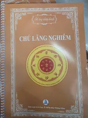 SỔ TAY VỞ CHÉP THẦN CHÚ LĂNG NGHIÊM CHỮ MỜ A4 LÒ XO
