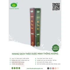 Nhang sạch thảo dược MINH THÔNG HƯƠNG 6 Tấc (60cm) - HỘP 100 CÂY