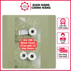 Thanh Răng Cho Ray Cửa Tự Động Thiết Kế Thông Minh Chắc Chắn Dễ Sử Dụng - Modul 4 10x30x1000 + Bánh Nhông 12R/ 14R/ 16R.
