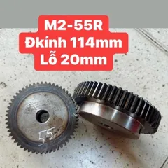 Nhông Thẳng Modul 2- 48R / 49R / 50R / 55R / 60R / 65R . Dày 20mm. Có Cùi .Thiết Kế Nhỏ Gọn
