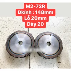 Nhông Thẳng Modul 2 - 34R / 42R / 70R / 72R / 75R / 100R Dày 20mm Ko Cùi  Hàng Chất Lượng Cao
