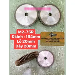 Nhông Thẳng Modul 2 - 34R / 42R / 70R / 72R / 75R / 100R Dày 20mm Ko Cùi  Hàng Chất Lượng Cao