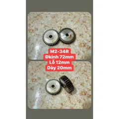 Nhông Thẳng Modul 2 - 34R / 42R / 70R / 72R / 75R / 100R Dày 20mm Ko Cùi  Hàng Chất Lượng Cao