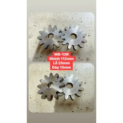 Nhông Thẳng Modul M8-12R . Dày 15mm Ko Cùi. Hàng Chất Lượng Cao.