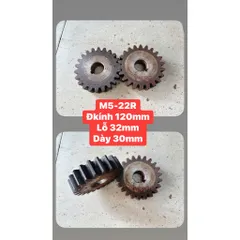 Nhông Thẳng Modul M5 - 17R / 22R . Dày 30mm. Hàng Chất Lượng Cao