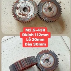 Nhông Thẳng Modul M2.5 - 42R / 43R / 44R / 45R . Dày 30mm Ko Cùi. Hàng Chất Lượng Cao Chào mừng bạn đến với A Tày Chain