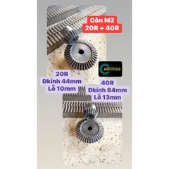 Bánh Răng Côn M2 : 20-40Răng ( tỉ số truyền 1:2 ) / M2 : 20-60Răng ( tỉ số truyền 1:3 )