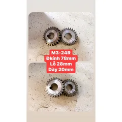 Nhông Ép Mía Siêu Sạch M2.5-28R / M2.5-32R / M3-23R / M3-21R / M3-24R / M3-27R .Lỗ 28mm. Dày 20mm
