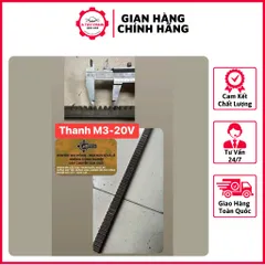 Thanh Răng Modul 3 - 20Vuông / 30Vuông/ 25Vuông (Dài 1mét) & Bánh Răng 12R / 20R / 21R / 25RChất Lượng Cao