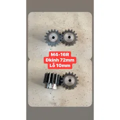 Nhông Thẳng Modul M4 - 15R / 16R / 18R / 24R Dày 40mm Có Cùi  Hàng Chất Lượng Cao