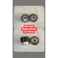 Nhông Thẳng Modul M4 - 15R / 16R / 18R / 24R Dày 40mm Có Cùi  Hàng Chất Lượng Cao