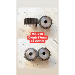 Nhông Thẳng Modul M3 - 25R / 26R / 27R / 28R / 30R / 32R / 36R / 40R / 45R / 50R Có Cùi Dày 30mm