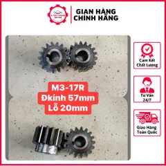 Nhông Thẳng Modul M3 - 16R / 17R / 18R / 21R Dày 30mm Có Cùi. Hàng Chất Lượng Cao