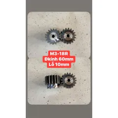 Nhông Thẳng Modul M3 - 16R / 17R / 18R / 21R Dày 30mm Có Cùi. Hàng Chất Lượng Cao