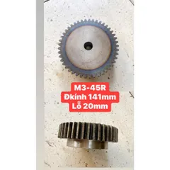 Nhông Thẳng Modul M3 - 25R / 26R / 27R / 28R / 30R / 32R / 36R / 40R / 45R / 50R Có Cùi Dày 30mm