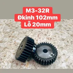 Nhông Thẳng Modul M3 - 25R / 26R / 27R / 28R / 30R / 32R / 36R / 40R / 45R / 50R Có Cùi Dày 30mm