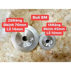 Puly 8M - 16R/18R/20R/22R/24R/25R/26R/28R/30R/32R/34R/36R/38R/40R/50R/56R/60R Rộng-Dùng Cho Dây Đai 25mm