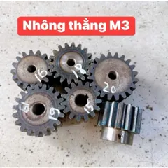 Nhông Thẳng Modul 3 - 15R / 16R / 17R /18R / 19R / 20R. Có Cùi . Dày 30mm Hàng Chất Lượng Cao.