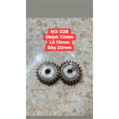 Nhông Thẳng Modul M3-22R . Dày 20mm Ko Cùi. Hàng Chất Lượng Cao