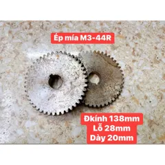 Nhông Ép Mía Siêu Sạch M3-44R, Đkính 138mm , Lỗ 28mm|A Tày Chain Since 2008