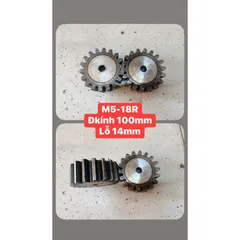 Nhông Thẳng Modul 5 - 15R / 16R / 17R / 18R / 20R / 22R. Dày 40mm Chất Liệu Thép Chắc Chắn Siêu Bền