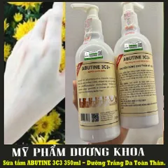 CHAI SỮA TẮM Ủ TRẮNG abutine 3C3 SIÊU TRẮNG , SỮA TẮM KÍCH TRẮNG BẬT TÔNG NGAY SAU LẦN ĐẦU SỬ DỤNG 350ML nhập khẩu