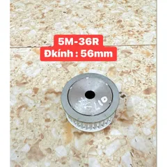 Puly Nhôm 5M- 20R / 25R / 30R / 32R / 36R / 40R / 45R / 50R / 60R. Rộng 27mm. Dùng Cho Dây Đai Bản 20mm. Có Cùi