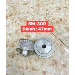 Puly Nhôm 5M- 20R / 25R / 30R / 32R / 36R / 40R / 45R / 50R / 60R. Rộng 27mm. Dùng Cho Dây Đai Bản 20mm. Có Cùi