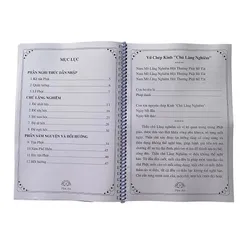 Tặng viết, Sổ tay chép kinh Thần Chú Thủ Lăng Nghiêm A4 MẪU TĐ lò xo chữ mờ rất đẹp - CHEPLANGNGHIEM