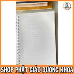 TẶNG VIẾT, Vở Chép Kinh Địa Tạng Bồ Tát Bổn Nguyện A4 CHỮ MỜ LÒ XO CAO CẤP - CHEPDIATANG