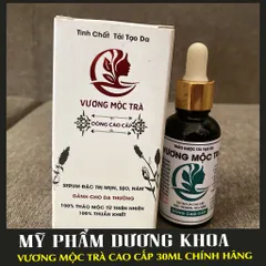Tặng bột, Serum tái tạo da CAO CẤP VƯƠNG MỘC TRÀ chai 50ml chuyên mụn, nám, tàn nhang, sẹo nhanh bong cực hiệu quả