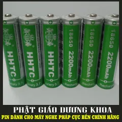 [HCM]Pin cho đài chạy thẻ để nghe pháp pinHHTC 18650 chính hãng - Pin dành cho máy nghe pháp craven - Pin 18650