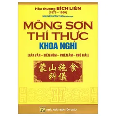 SỔ TAY SÁCH  Mông Sơn Thí Thực Khoa Nghi tn69