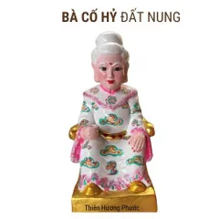 Tượng phật a di đà đất nung đứng 35cm