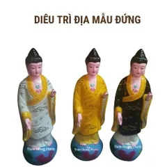 Tượng phật a di đà đất nung đứng 35cm