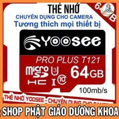 Thẻ nhớ YooSee chính hãng - 64GB tốc độ cao C10  DƯƠNG KHOA SHOP