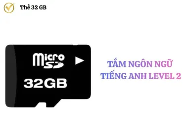 Thẻ nhớ 32 GB (Level 2)- dùng để tắm tiếng Anh cho bé 350k
