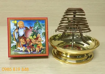 Hộp nhang 10 khoanh 3 chữ A Lưu Hiệp Thành 24h chính hiệu 59k