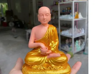 Tượng thánh tăng sivali 12cm nhũ vàng - TƯỢNG SIVALY 12CM