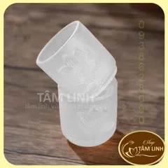 Án Năm Ly Nước Thờ Cúng Lưu Ly Trắng